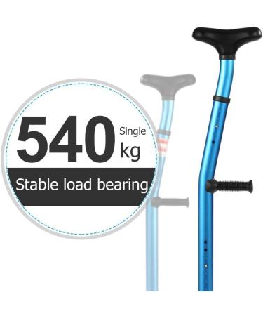 Adjustable Folding Metal Walking Cane Elbow Crutches Ergonomic Underarm Fracture Height Anti-Slip Disabled Stick Arm Single-Turn Thickened Hard Aluminum Alloy Increased Anti-Slip Innovate - Buy Online on GoSupps.com