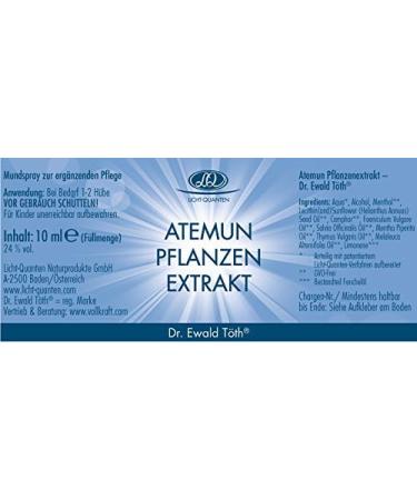 Dr. Ewald T th Atemun Plant Extract 10 ml - Natural Respiratory Support | Buy Internationally - Buy Online on GoSupps.com