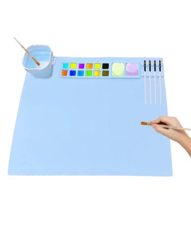 Silicone Craft Mat, 24x16 Large Painting Mat for Craft Resin Casting, Non  Stick Heat-Resistant Creator Craft Pad with Cleaning Cup for Art, Clay and  Play Dough 