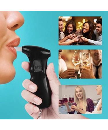 Professional Mini Alcohol Tester - LCD Display Portable Fast & Accurate Results | Includes 5 Mouthpieces - Buy Online on GoSupps.com