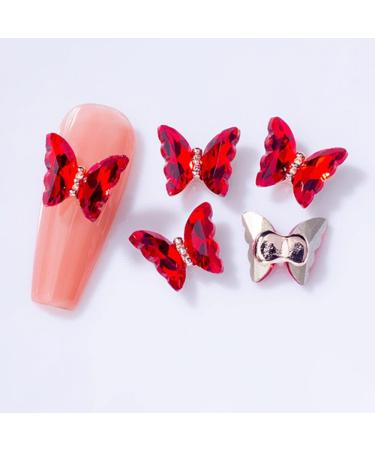 3D Nail Art Rhinestone Crystal AB Butterfly Charms Sparkle Nail Decoration Jewerlry Hand Craft DIY Accessories (MJ21) - Buy Online on GoSupps.com