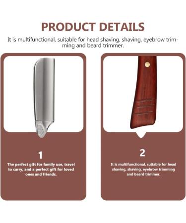 Beaupretty Wood Straight Razor - Traditional Cutthroat Shaving with Red Sandalwood Handle | Manual Rapid Razor for Classic Grooming - Buy Online on GoSupps.com