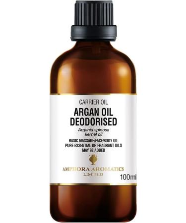 Amphora Aromatics Deodorised Argan Oil 100ml Glass - Buy Online on GoSupps.com