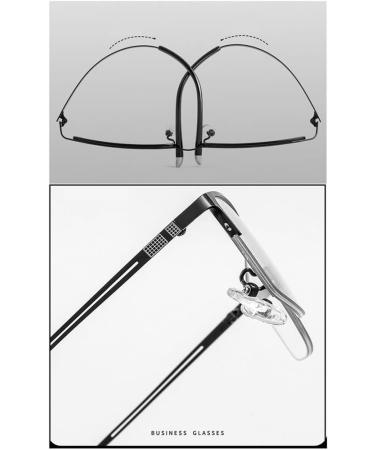 Riccie Anti-Blue Light Reading Glasses for Men | Aspherical Resin Anti-Fatigue Readers | Dioptria +1.0 to +3.0 by Reintitan - Buy Online on GoSupps.com