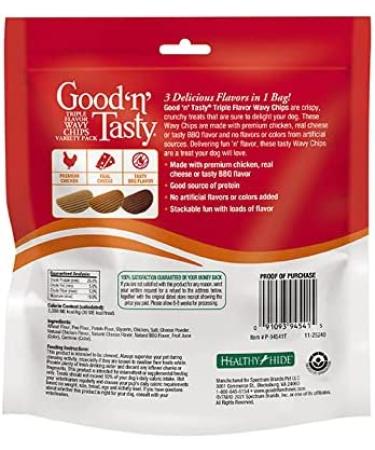 GNT Trip Flavor Wavy Chips 3-Pack - 10 Ounces Each - Buy Online on GoSupps.com