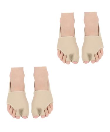 Ipetboom 2 Pairs Ease Foot Pain Socks Cushion Mallet Straightener Bunion Straightener Bunion Spacer Gloves Bunion Pads Brace Bunion Sock Protector Eversion Gasket