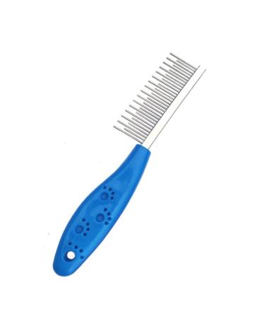 Long Hair Dog or Cat Comb Grooming with Short and Long Teeth Dematting Knots Tangles Remover Combs Detangler Tool Suitable for Dogs Cats Poodle HorseStainless Steel Pin