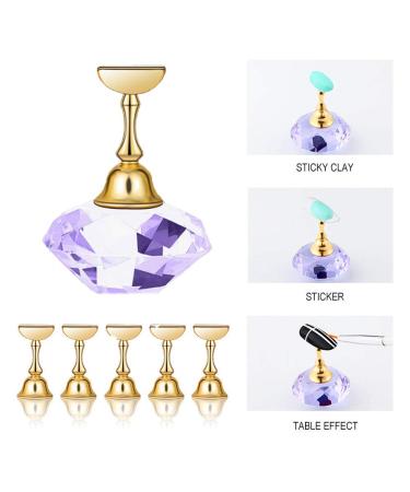 Kalolary Nail Tip Stand Holders with 102Pcs Adhesive Putty Clay - Nail Art Display Tools Set - Buy Online on GoSupps.com