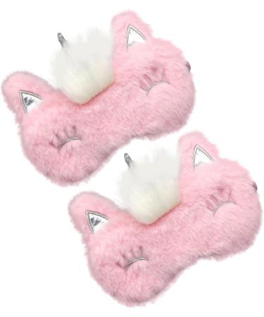 NOLITOY 4 Pcs Plush Sleep Eye Masks - Soft Furry Eye Covers for Restful Sleep | Breathable Sleep Masks for Travel & Relaxation - Buy Online on GoSupps.com