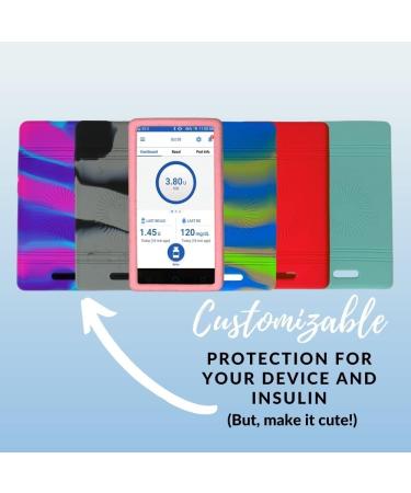 Omnipod Dash Gel Skin Pink/Purple/Turquoise Tie-Dye Silicone Cover for Omnipod Dash Device - Buy Online on GoSupps.com