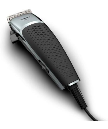 Philips HC5100/13 Hair Clippers for Men - Professional Grade Beard Trimmer with Adjustable Blades Grades 0-4, Corded UK Plug, Black/Silver - Buy Online on GoSupps.com