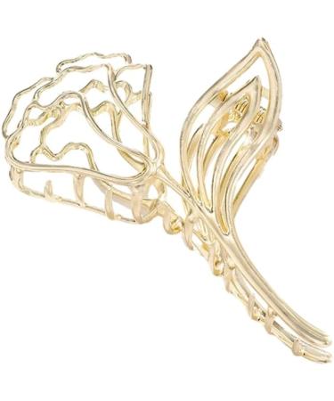 Limtula Internet Celebrity Taking Photo Ponytail Hair Claw with Rose Shape Shinning Hair Catch for Woman Teens High Ponytail Three dimensional si - Buy Online on GoSupps.com