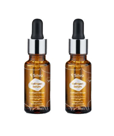 Silva Vitamin C Facial Serum | 10% Concentrated Vitamin C | Facial Care for Pigmentation and Age Spots | Facial Cleansing for Acne and Blemishes | Skin Care (Collagen Serum 40ml)