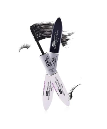 FOMIYES Mascara Eye Lash Fibers Makeup Eyelashes Extremely Black 3d