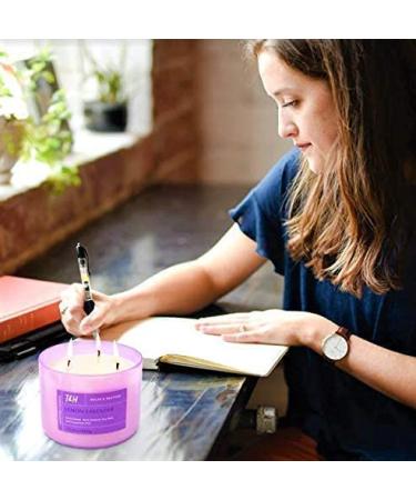 Lemon Lavender 3 Wick Candle | Large 16 Oz Soy Aromatherapy Candle for Stress Relief | Home Scented Candle with Relaxing Lavender and Revitalizing Lemon Scents - Buy Online on GoSupps.com