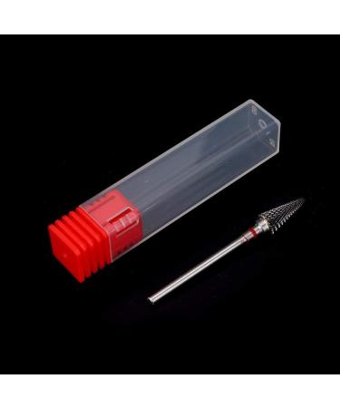 Tungsten Steel Nail Art Manicure Drill Bits - Red Electric Pedicure Grinding Head - Buy Online on GoSupps.com