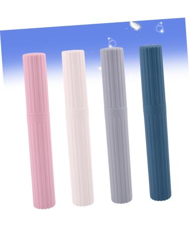 FRCOLOR 4-Piece Portable Toothbrush Case Set | Travel Toothbrush Holder for International Shipping - Buy Online on GoSupps.com