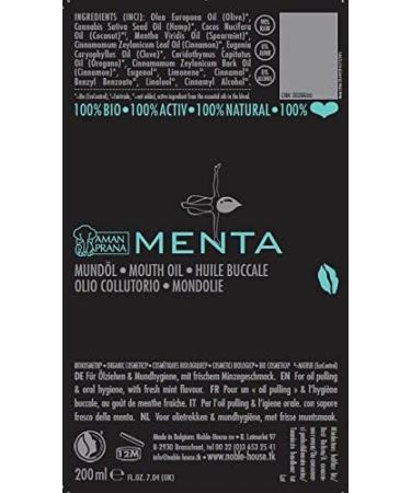 Buy Bio Mund l Menta 200 ml by Amanprana - Natural Mint Oil for Fresh Breath | International Shipping Available - Buy Online on GoSupps.com