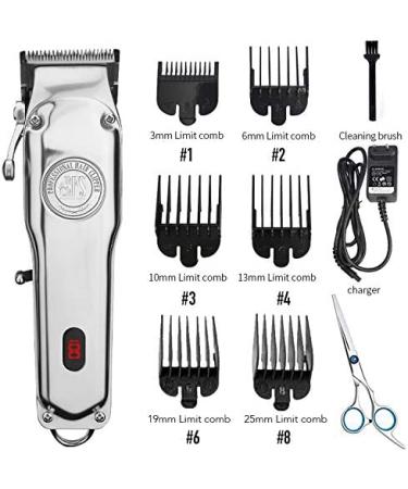 Tips for Clips Professional Cordless Hair Clippers Set - Men's Barber Electric Trimmer with Accessories for Grooming Beard & Hair Cutting (13 Pieces) - Buy Online on GoSupps.com