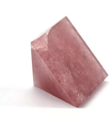 Natural Crystal Rough 40mm Natural Strawberry Crystals Quartz Stone Pyramid 1pc PEIQIYIN - Buy Online on GoSupps.com