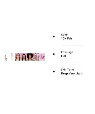 Creaseless Undereye Concealer 0.225oz 10N Fair - Smooth & Flawless Coverage - Buy Online on GoSupps.com