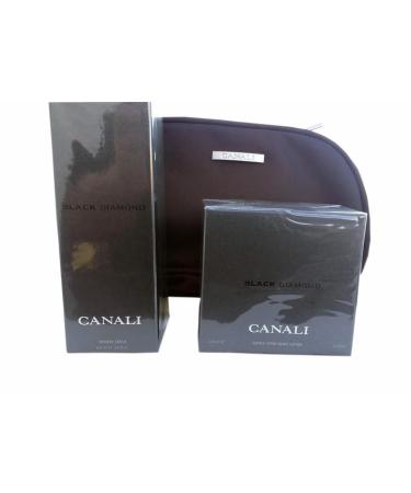 CANALI BLACK DIAMOND GENTLE AFTER SHAVE 3.4 fl oz 100 ml and SHOWER CREAM 200 ml 6.8 fl oz Made in ITALY. Simply the BEST FREE TRAVEL POUCH