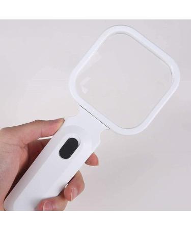 Magnifying Glass 10 Times Auxiliary Mirror 3 Times Primary Mirror High Power Lamp Handheld Magnifying Glass Magnifier - Buy Online on GoSupps.com