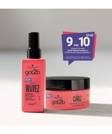 got2b gotCurlz Refreshing Curl Cream (1 x 200 ml) Moisturizing Curl Cream for Styling and Nourishing Curls Define and Nourish Without Weight - Buy Online on GoSupps.com