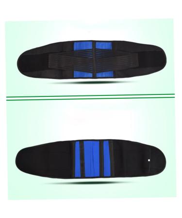 Buy NOLITOY Breathable Adjustable Waist Support Belt | XXL Black Lumbar Support for Back Pain Relief - International Shipping Available - Buy Online on GoSupps.com
