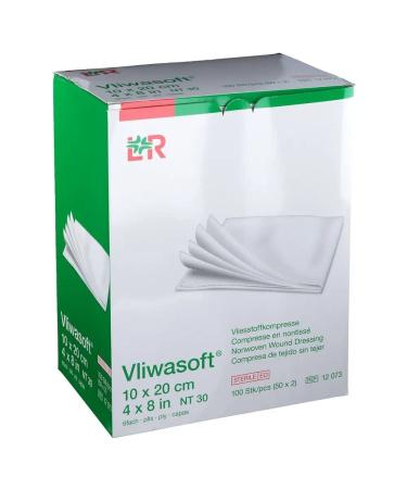 Vliwasoft nonwoven compresses 10x20 cm sterile 6l.