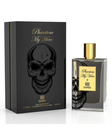 Phantom My Hero Eau De Parfum for Men 100Ml 3.4Oz - Original Fragrance From Dubai - With Top Notes of Dark Chocolate Rum Almond - Best Alternative For Black Phantom