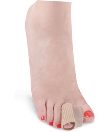 Hemoton Silicone Gel Toe Separator Caps - 1 Pair Beige - Toe Protector Spacers for Toe Alignment and Pain Relief - 2pcs - Buy Online on GoSupps.com