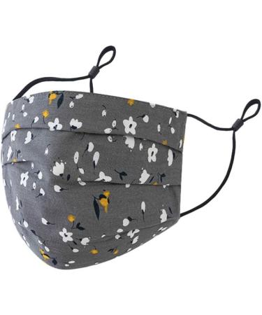 5/8PCS Women Cute Face_Protection_Mask Adult Girls Floral Print Design Adjustable Earloops Cotton Washable Skin Care 5pcs-a - Buy Online on GoSupps.com