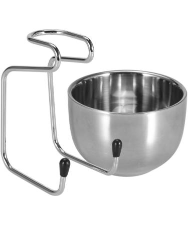 Stainless Steel Shaving Brush Holder & Soap Dish - Men's Facial Cleansing Tools & Shaving Care Set - Buy Online on GoSupps.com
