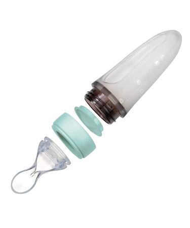 Nuby 100% Silicone Feeding Spoon for Babies - BPA-Free & On-the-Go with Protective Cap - Green - Perfect for 3+ Months - Buy Online on GoSupps.com