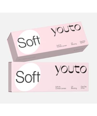 youto daily soft lenses 10 pieces contact lenses daily lenses UV protection and high wearing comfort BC 8.7 mm DIA 14.2 mm -4.25 diopters - Buy Online on GoSupps.com