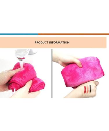 Dajidafu 10 Pieces Face Cleaning Cloth Reusable Washable Replacement Solid Color Hanging Girls Makeup Cosmetic Remover Pad Rose Red - Buy Online on GoSupps.com