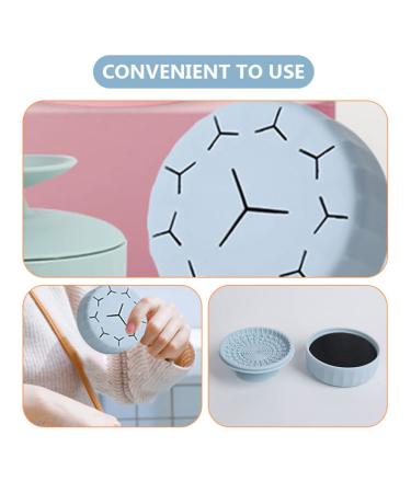 Premium Foldable Silicone Makeup Brush Cleaner Box - Efficient Brush Cleaning Mat & Accessories | Blue - Buy Online on GoSupps.com