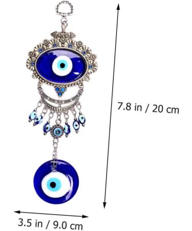 ABOOFAN 3pcs Blue Pendant Keychain Accessories Blue Eye Amulet Ornament Hanging Pendant Charm Devil Eye Rear - Buy Online on GoSupps.com