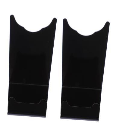 Belliffy 2 piece Bart Display Stand Plastic Razor Brazils Razor Stand Display holder Electric razor brackets Acrylic Stand storage clamps plastic