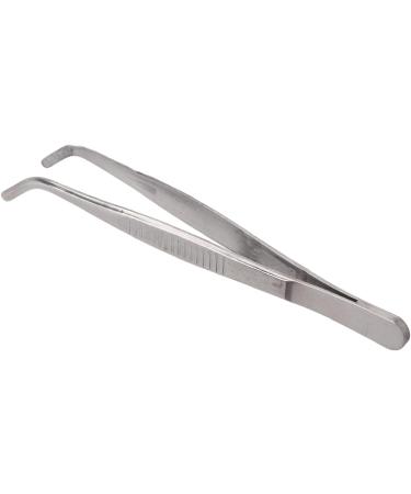 Tweezers Tool Portable Erosion Resistant Stainless Steel Tip Tweezers with Serrated Edge Easy to Clean for Watch Repair Bag (Curved Round Tip) - Buy Online on GoSupps.com