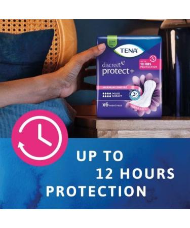 Buy Tena Lady Maxi Night Box of 6 Packs (12 Pads Each) | Best for Overnight Protection | Shop Internationally - Buy Online on GoSupps.com