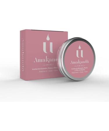 Moisturizing Lip Balm - Smoothes and Protects Lips - Organic Ingredients: Tea Tree Essential Oil, Almond Oil and Vitamin E - Amakandu