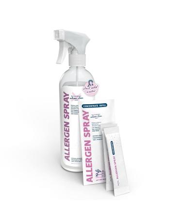 Allergen Spray Pets Dust Allergies & More Air & Surface Control Just Add Water Bottle Plus Two Refills Over 100oz Total 101 Ounce (Pack of 1)