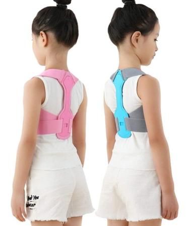 Children Kid Shoulder Back Brace Support Adjustable Magnetic Posture Corrector Spine Lumbar Support Brace Belt (Color : Blue Size : Small) (Blue Small) (Small) - Buy Online on GoSupps.com