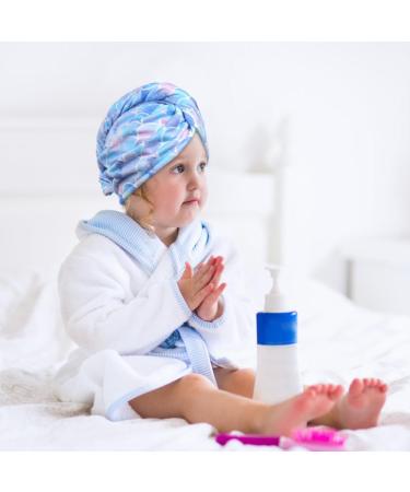 Uraqt Haarurban Towel - Quick-Drying Microfiber Hair Turbans (2 Pack) for Women & Girls - Perfect for All Hair Types (Blue + Yellow) - Buy Online on GoSupps.com