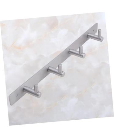 Alipis 304 Hooks Stainless Duty Heavy Hanger Coat Steel Clothes Hook with Towel Rack Bathroom European medium As Shown - Buy Online on GoSupps.com