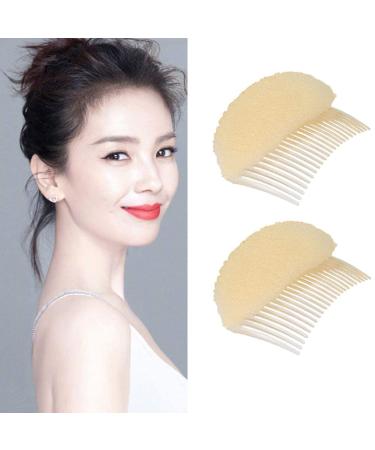 2PCS Soft Sponge Hair Base Inserts for Women - Bun Maker & Styling Accessory in Beige - Buy Online on GoSupps.com