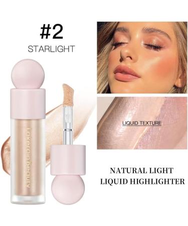 Go Ho Liquid Highlighter Makeup Natural Face Highlighter Stick Silky Smooth Light Liquid Luminizer Long Lasting Highlight Face Illuminator Make up 02 Starlight 02 Starlight 10.00 g (Pack of 1) - Buy Online on GoSupps.com
