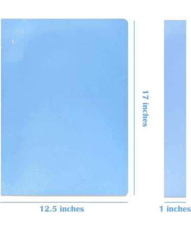 Diamond Painting Storage Book | 40 Clear Pocket Sleeves | Art Portfolio for 30x40 cm Presentation | Blue - Buy Online on GoSupps.com
